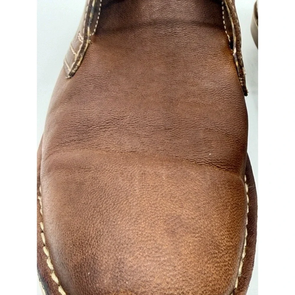 Vito‎ Rossi Mens Brown Leather Chukka Boots Lace Up Casual Fashion Shoes